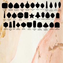 Load image into Gallery viewer, Halloween Icons Patterned Acrylic Drops