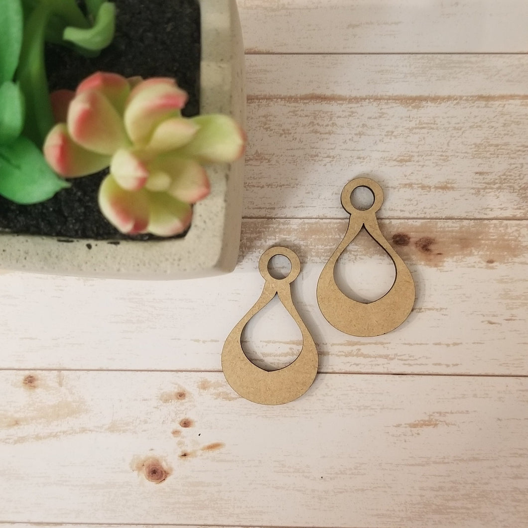 Teardrop Cutout Earring