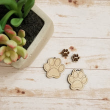 Load image into Gallery viewer, Paw Print Earrings
