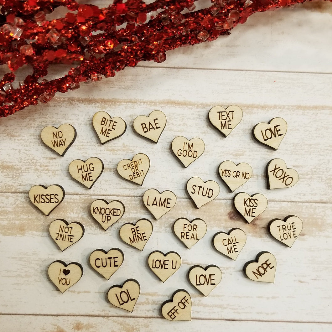 Valentine's Day Conversation Heart Studs