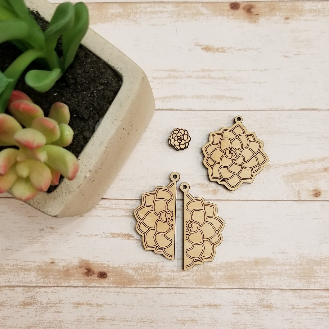 Succulent Earrings