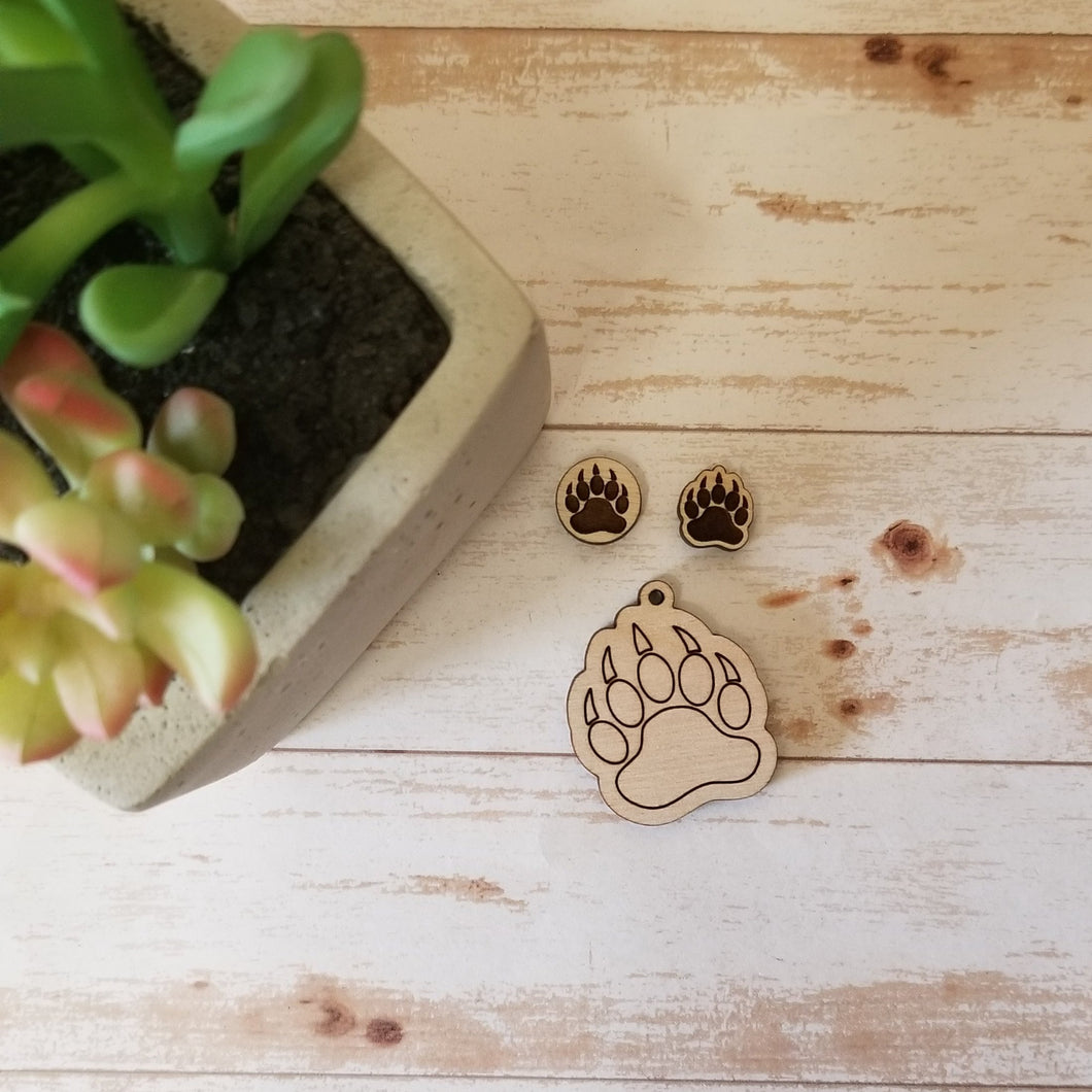 Bear Paw Earrings