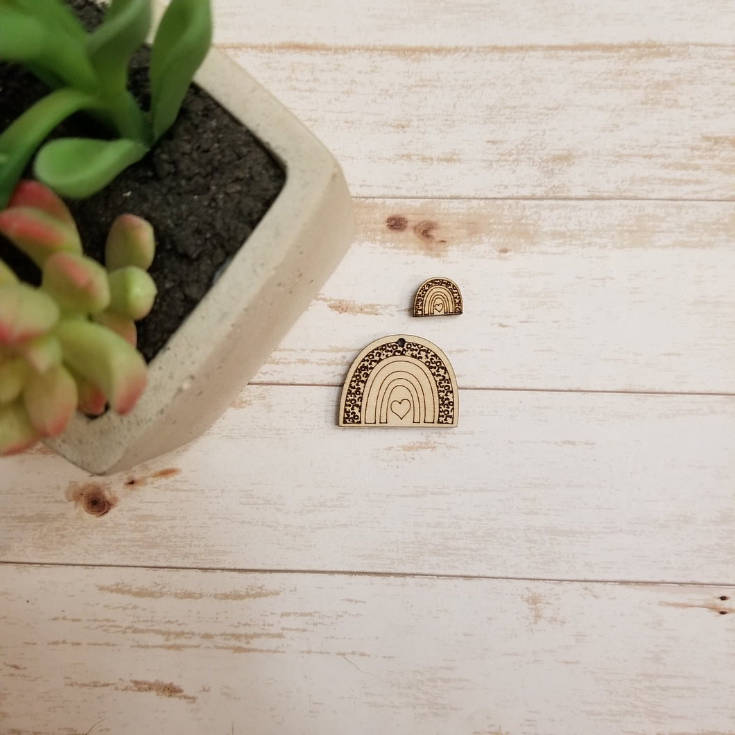 Leopard Rainbow Earrings