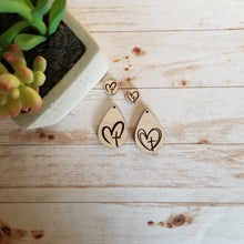 Load image into Gallery viewer, Heart and Cross Earrings
