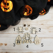 Load image into Gallery viewer, Halloween Spider Earrings
