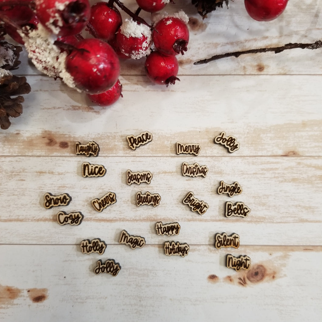 Christmas Script Studs