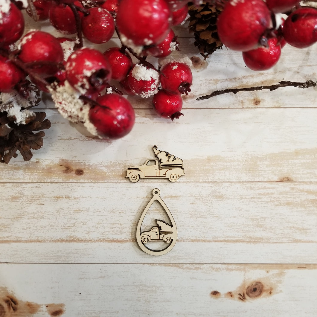 Christmas Truck & Tree Earrings