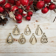 Load image into Gallery viewer, Christmas Cutout Teardrops
