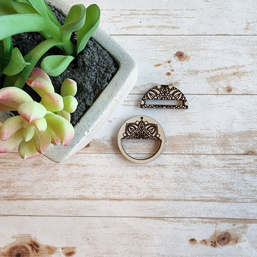 Mandala Macrame Earrings