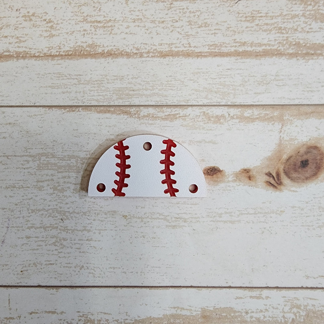 Acrylic & Wood Personalized Baseball Drops