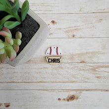 Load image into Gallery viewer, Acrylic &amp; Wood Personalized Baseball Drops
