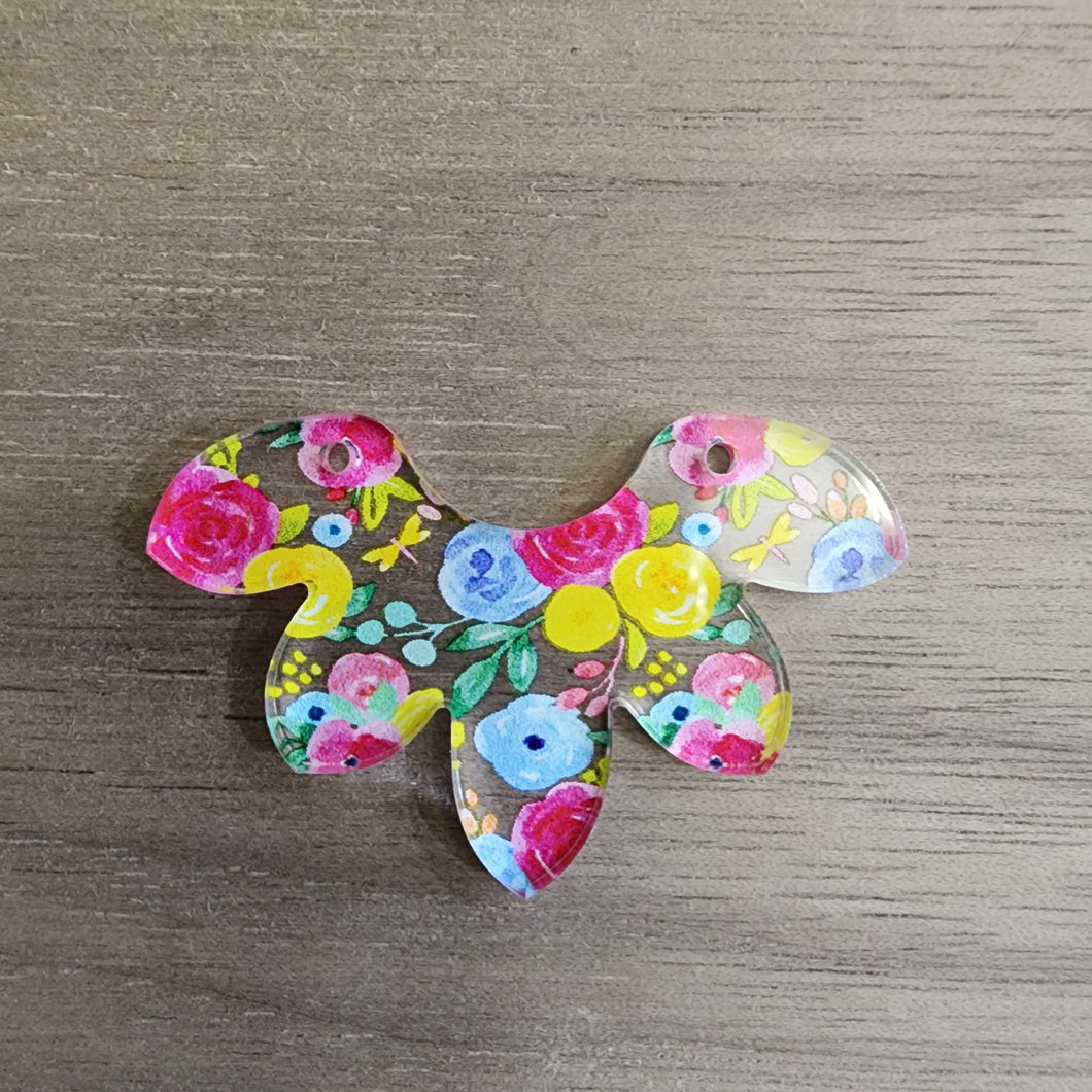 Spring Floral Acrylic Connectors