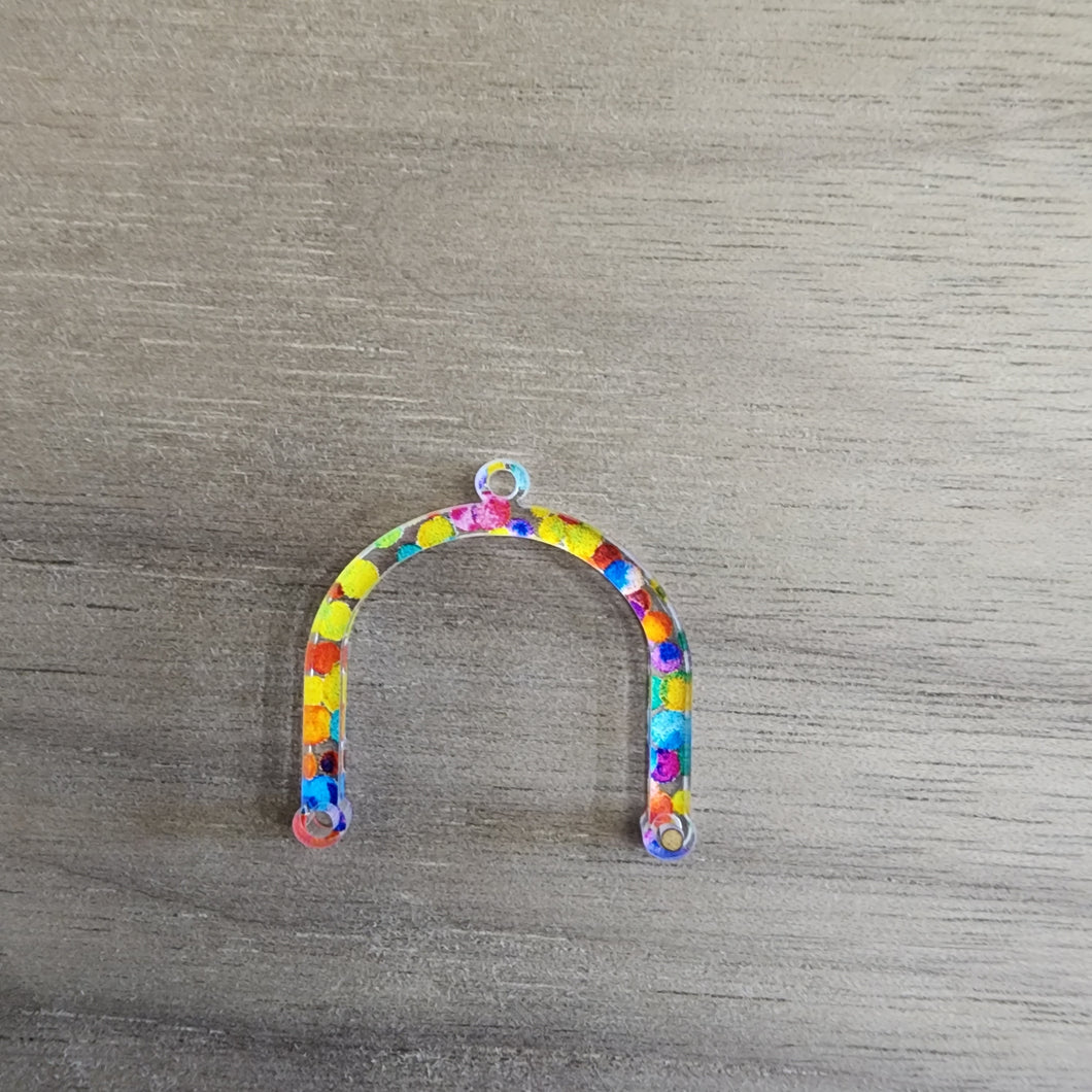 Rainbow Dots Acrylic Connectors