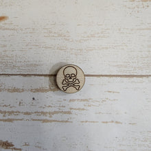 Load image into Gallery viewer, Halloween Skull &amp; Crossbones Earrings
