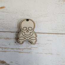 Load image into Gallery viewer, Halloween Skull &amp; Crossbones Earrings
