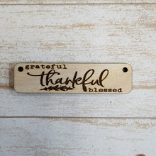 Load image into Gallery viewer, Fall Grateful, Thankful, Blessed Bar Necklace
