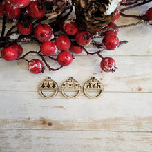 Load image into Gallery viewer, Christmas Round Macrame Earrings
