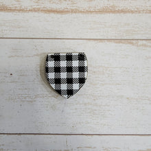 Load image into Gallery viewer, Mini White &amp; Black Buffalo Plaid Pattern Interchangeable Split Drops
