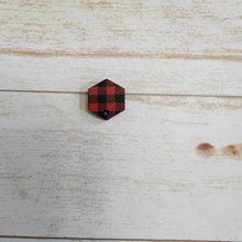 Load image into Gallery viewer, Mini Red &amp; Black Buffalo Pattern Print Connectors
