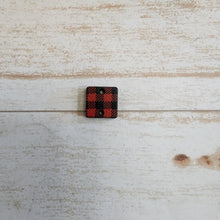 Load image into Gallery viewer, Mini Red &amp; Black Buffalo Pattern Print Connectors
