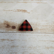 Load image into Gallery viewer, Mini Red &amp; Black Buffalo Plaid Pattern Interchangeable Split Drops
