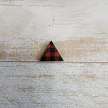 Load image into Gallery viewer, Mini Red &amp; Black Buffalo Plaid Pattern Interchangeable Split Drops
