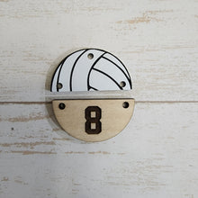 Load image into Gallery viewer, Acrylic &amp; Wood Personalized Volleyball Drops
