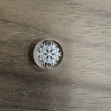 Load image into Gallery viewer, Acrylic Christmas Double Hole Snowflake Connectors
