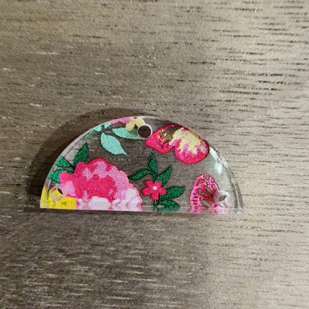 Butterfly Floral Acrylic Connectors