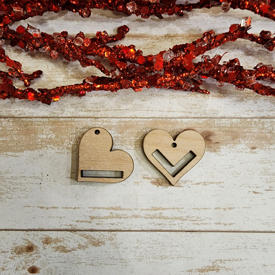 Valentine's Day Heart Macrame Earrings