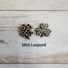 Load image into Gallery viewer, St Patrick&#39;s Day Patterned Clover Studs
