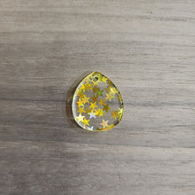 Load image into Gallery viewer, Gold Holographic Stars Acrylic Drops
