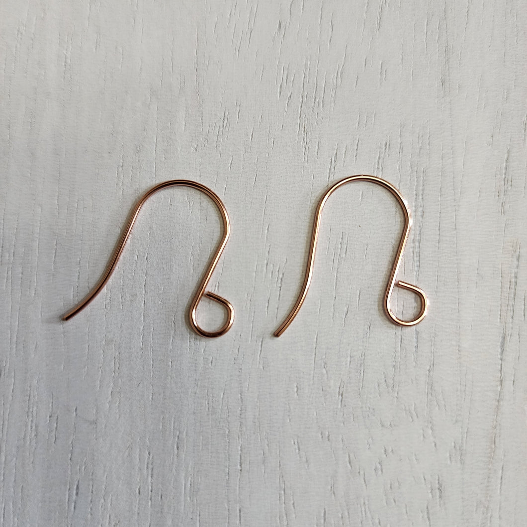 Tall Large Outer Loop Ear Wires - ROSE GOLD, 316 Stainless Steel