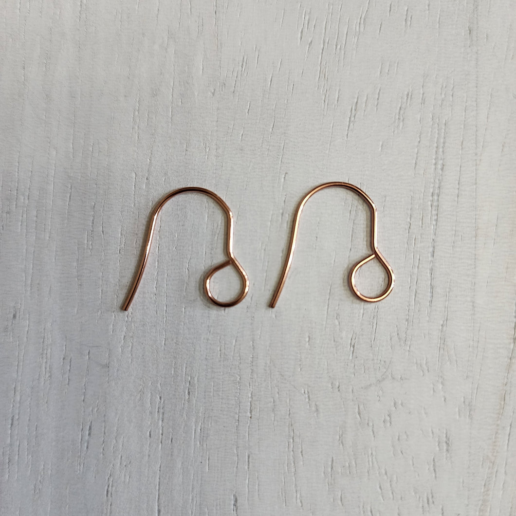 Large Inner Loop Ear Wires - ROSE GOLD, 316 Stainless Steel