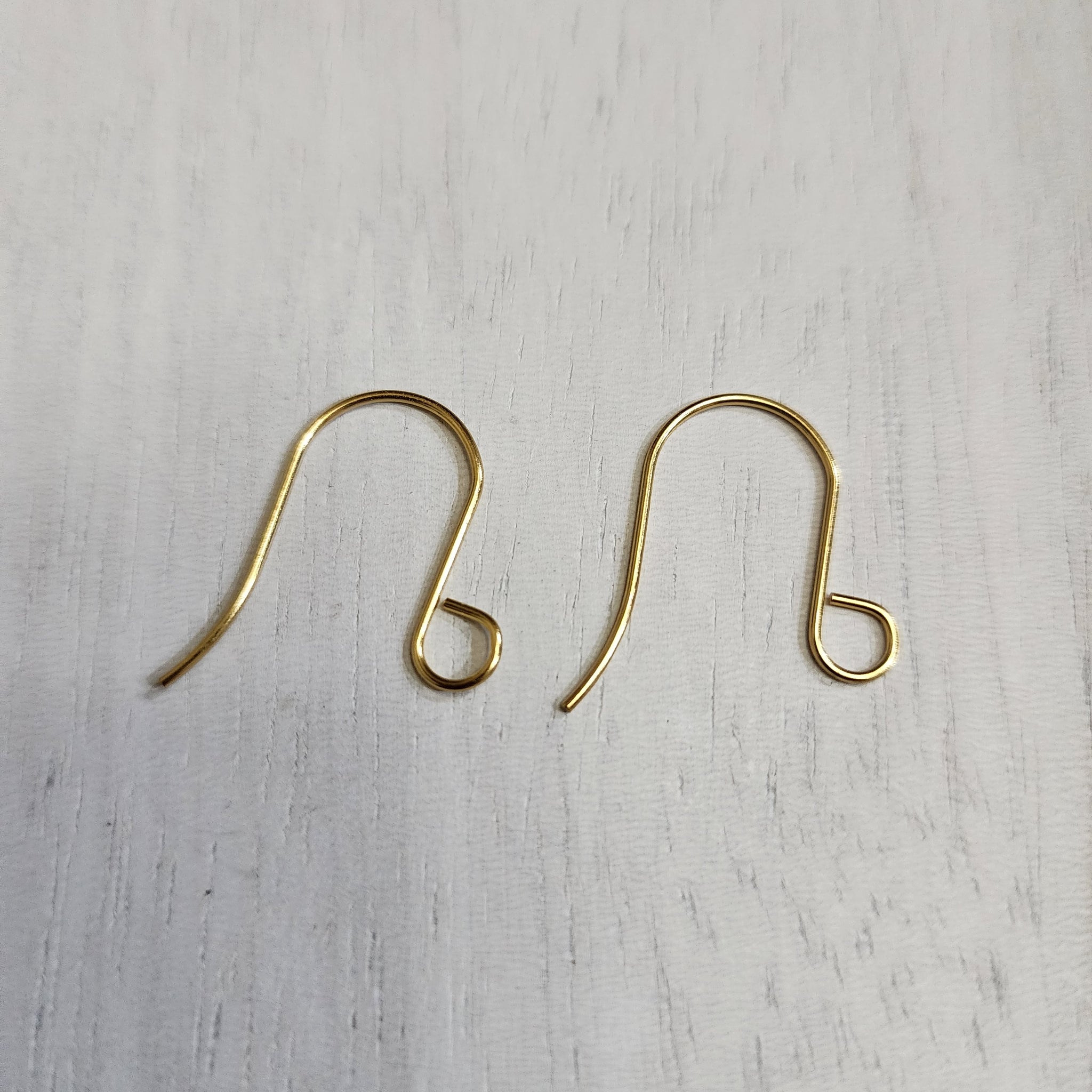 19×19mm Ear Hook, 3mm ball, Jewelry Earrings, Ear Wires, Brass