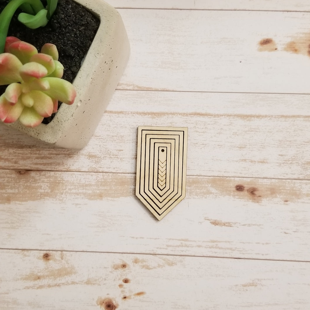 Chevron Geometric Nesting Earrings